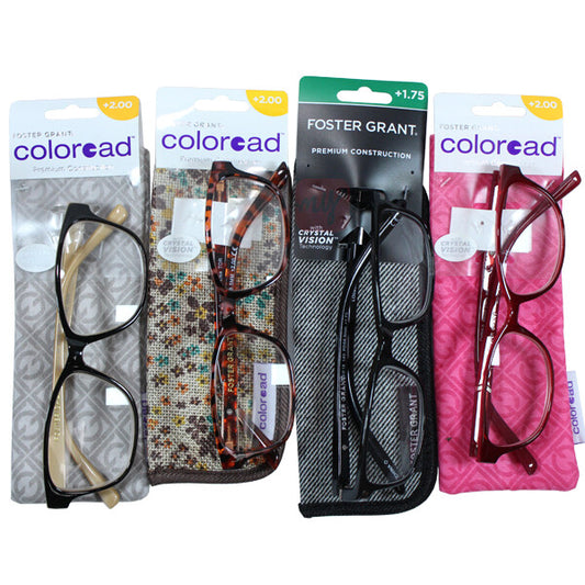 Foster Grant 125 Pieces Assorted Reading Glasses (0.5 to 3.50)