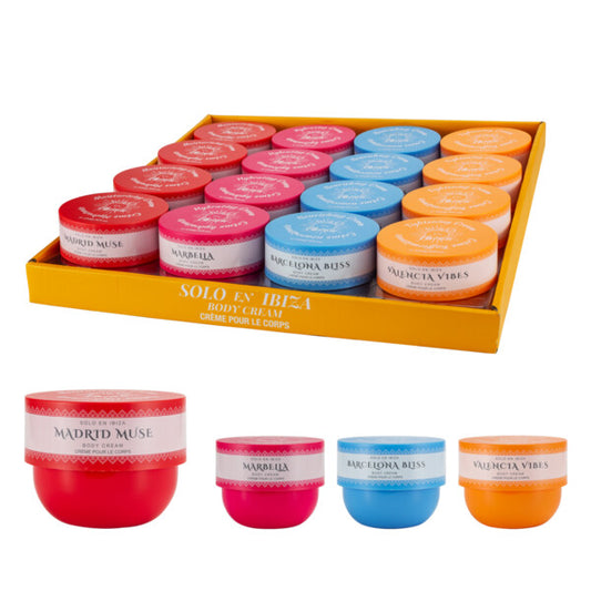 Solo En lbiza Body Cream Display Assorted 8fl.oz/236g