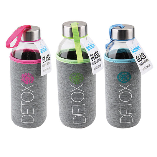 Splash Glass Water Bottle