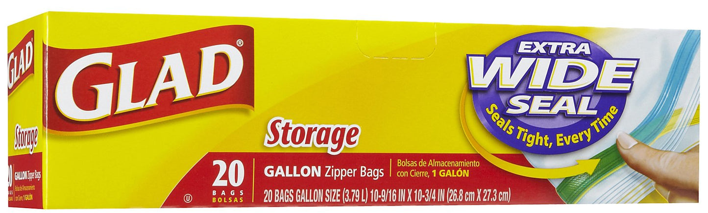 GLAD Zipper Storage Bags