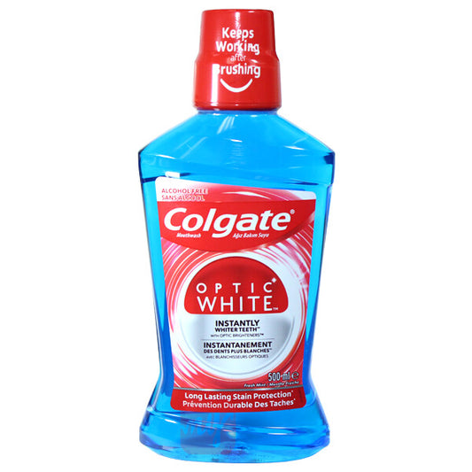 Colgate Optic White Mouthwash 500ml Fresh Mint