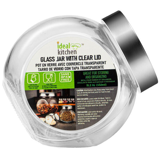 Ideal Kitchen Glass Jar with Clear Lid