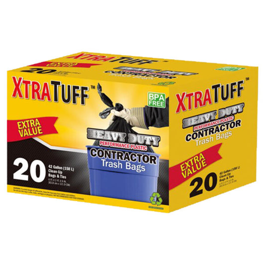 XTRATUFF Contractor Trash Bags 42 Gallon