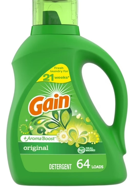 Gain + Aroma Boost Liquid Detergent 92oz.