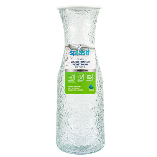 Splash Glass Water Pitcher