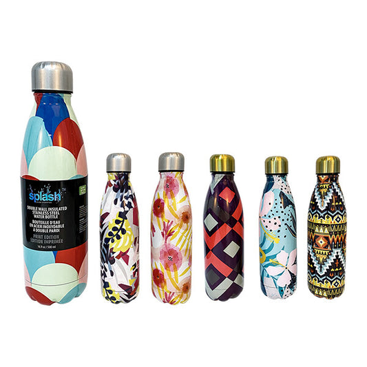 Splash Double-Wall Insulated Stainless Steel Water Bottle 500mL