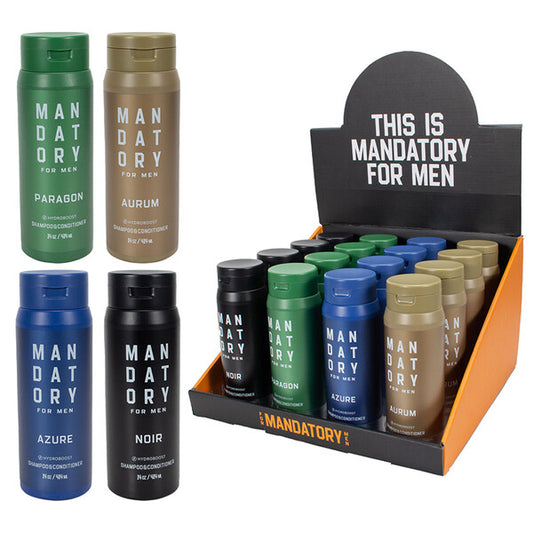 MANDATORY Men's Shampoo & Conditioner 14oz PDQ