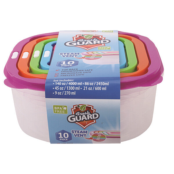 Fresh Guard Plastic Container Set with Vent