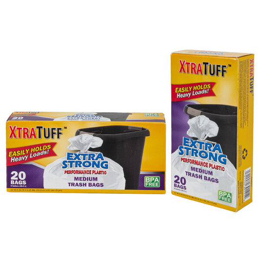 XTRATUFF Twist Tie Trash Bag 8GAL 20CT