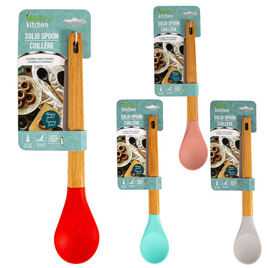 Ideal Kitchen Silicone Solid Spoon