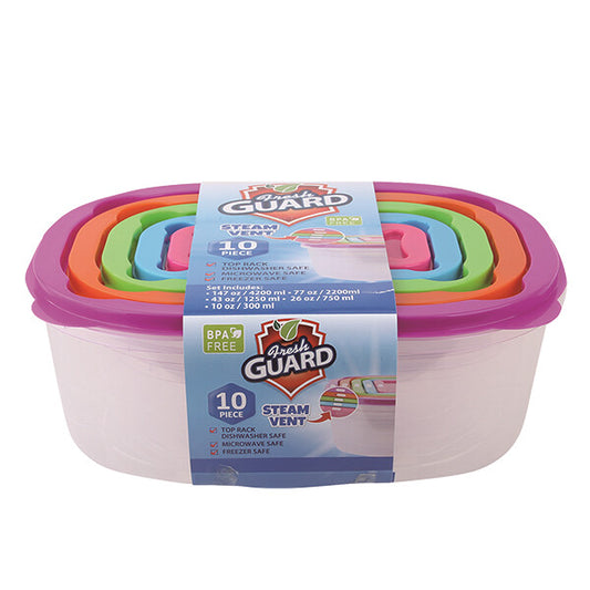 Fresh Guard Plastic Container Set with Vent