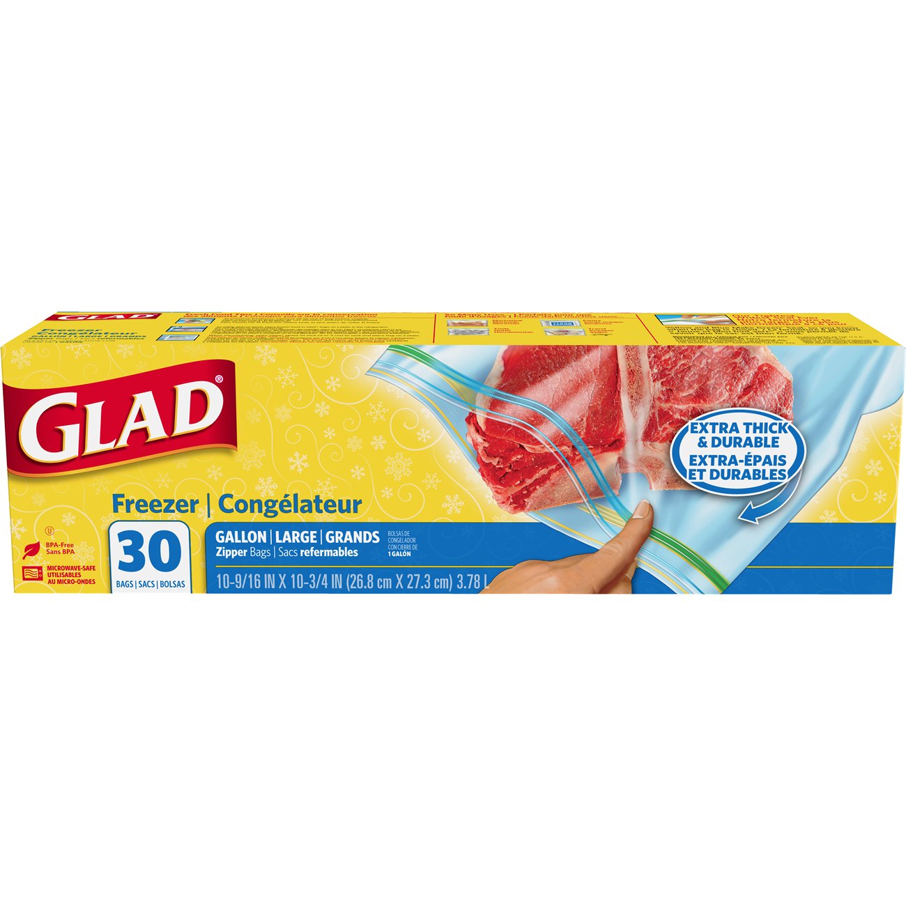 GLAD Zipper Storage Bags
