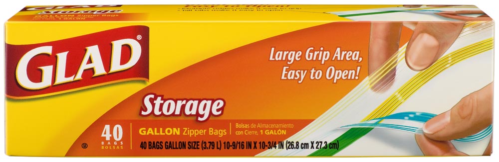 GLAD Zipper Storage Bags