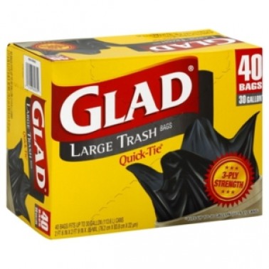 GLAD 30 Gallon Large Trash Bags
