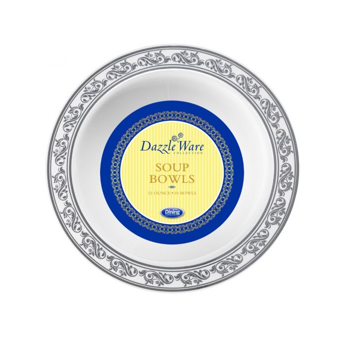 Dazzle Ware Collection Plastic Bowls 10CT