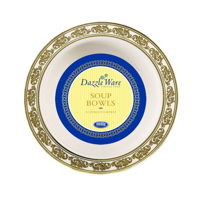 Dazzle Ware Collection Plastic Bowls 10CT