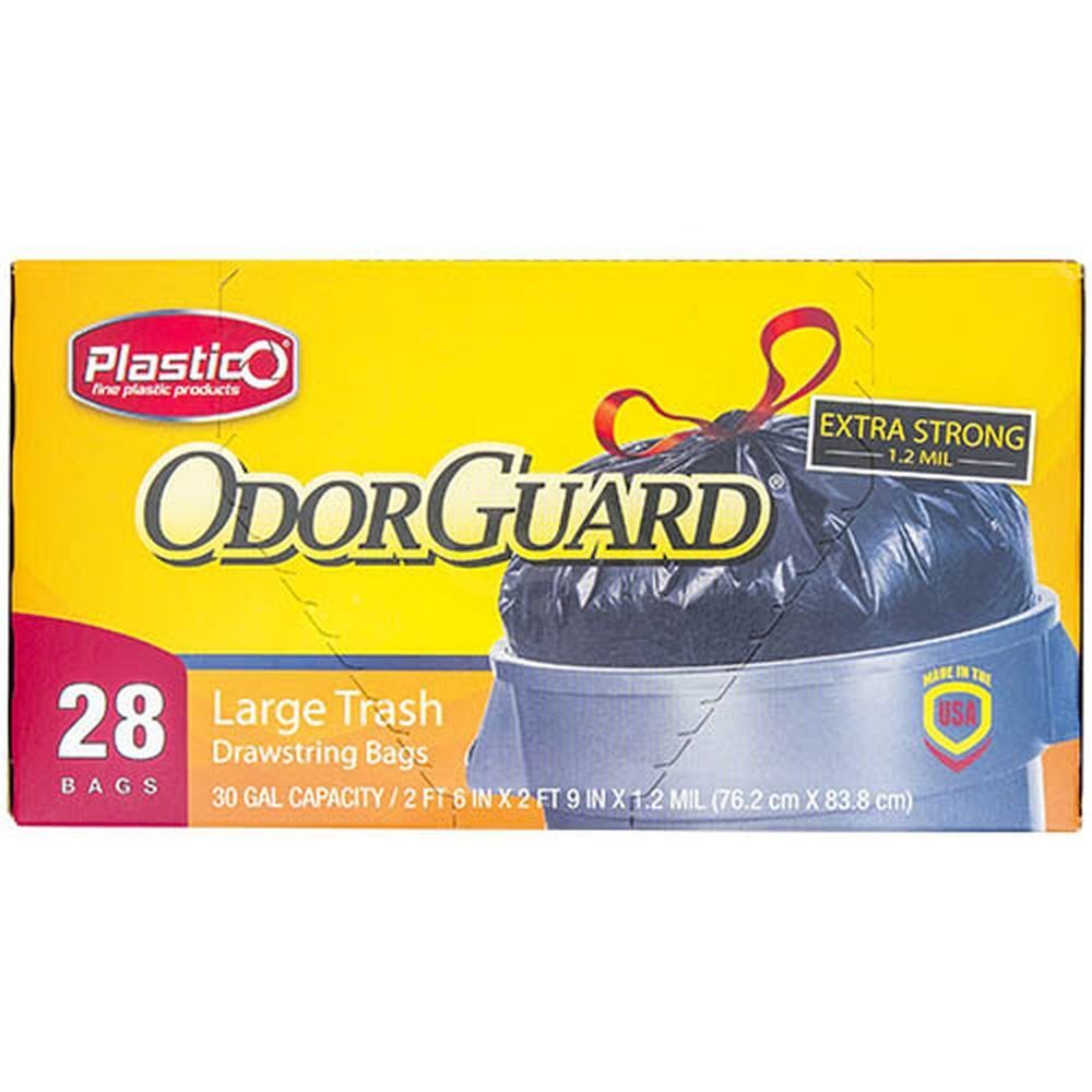 Plastico Extra Strong Drawstring Trash Bags (Package  May Vary)