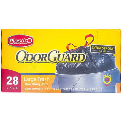 Plastico Extra Strong Drawstring Trash Bags (Package  May Vary)