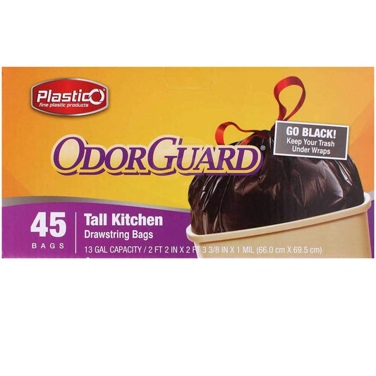 Plastico Extra Strong Drawstring Trash Bags (Package  May Vary)