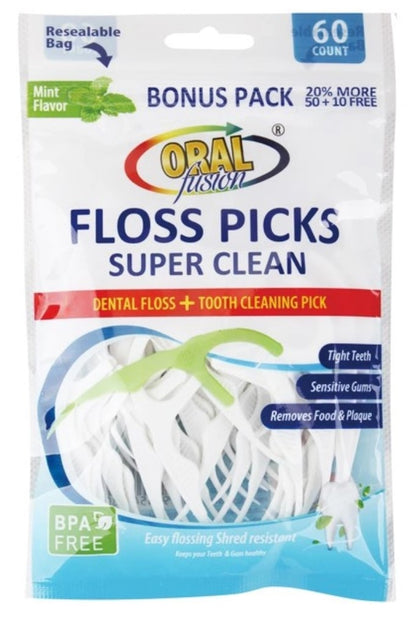 Oral Fusion Floss Picks