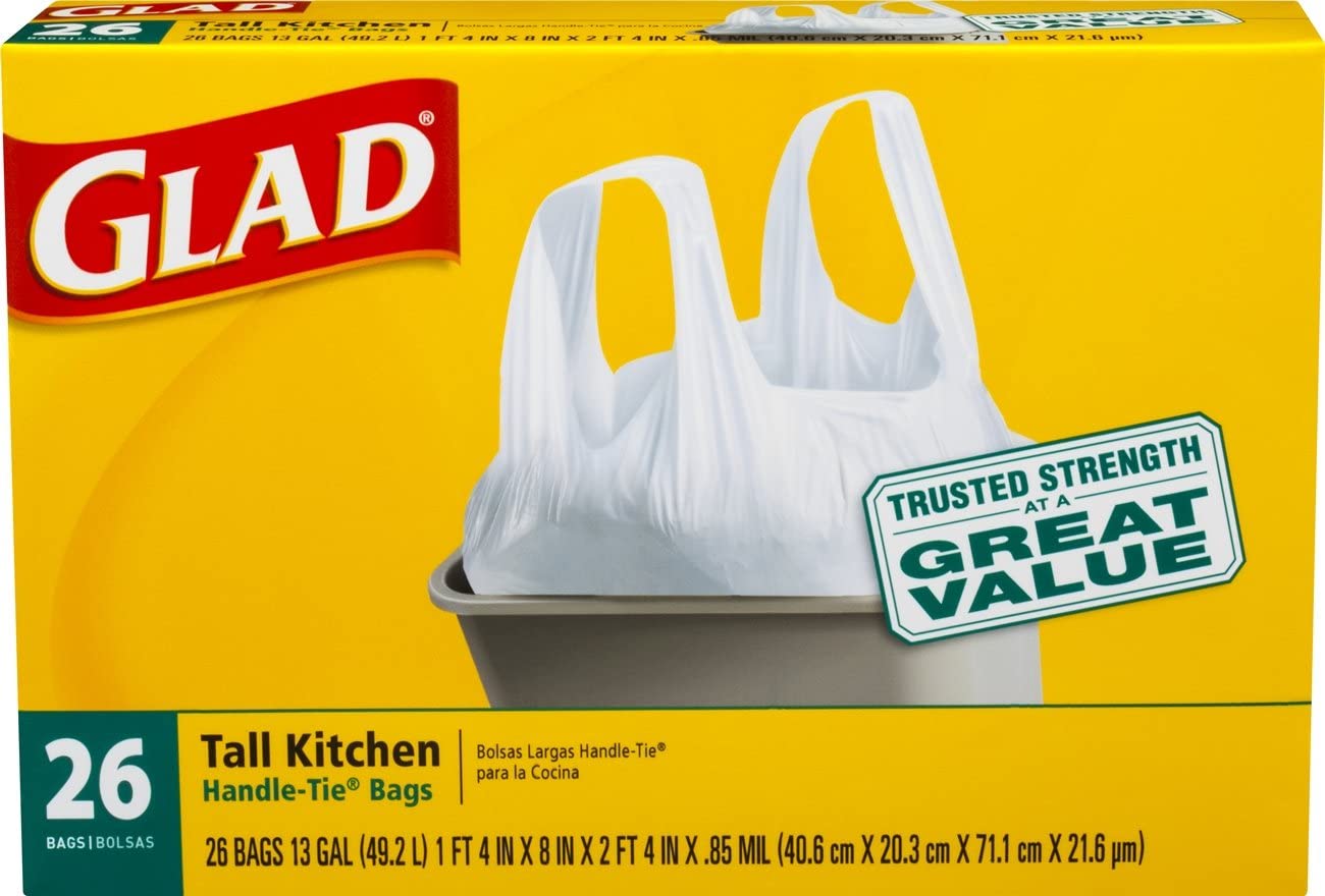 GLAD Tall Kitchen 13 Galllon Trash Bags