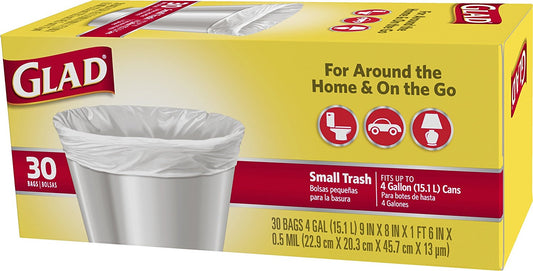 GLAD Small Trash Bags 30CT