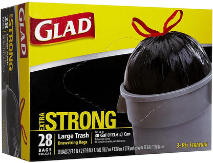 GLAD 30 Gallon Large Trash Bags