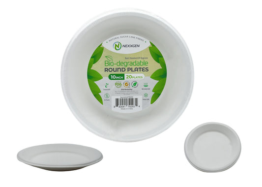 NEXXGEN Bio-degradable Disposable Plates