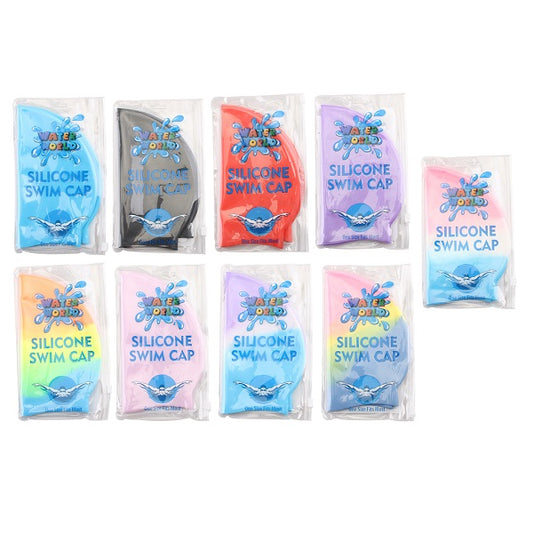 Water World Silicone Swim Cap Assorted 1CT