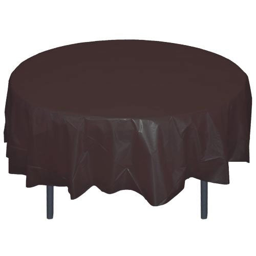Party Central Heavy Duty Round Plastic Table Cover 84"