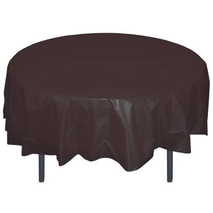 Party Central Heavy Duty Round Plastic Table Cover 84"
