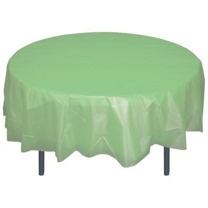 Party Central Heavy Duty Round Plastic Table Cover 84"