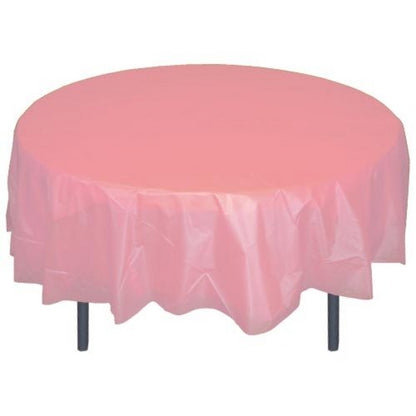Party Central Heavy Duty Round Plastic Table Cover 84"