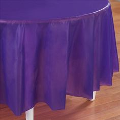 Party Central Heavy Duty Round Plastic Table Cover 84"