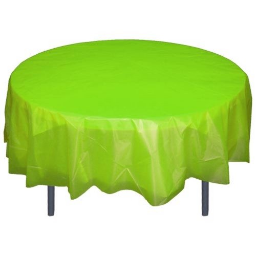 Party Central Heavy Duty Round Plastic Table Cover 84"