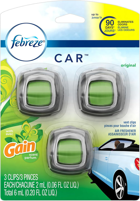 Febreze Car Vent Clips Air Freshener 3's