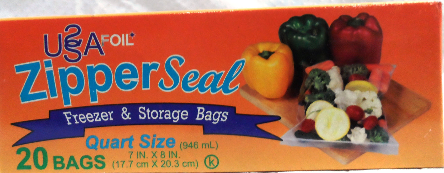 USA Foil Zip Seal Bags